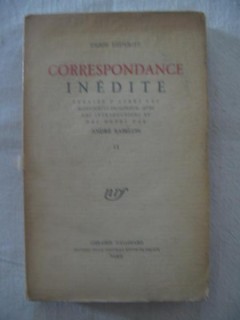 Correspondance inédite