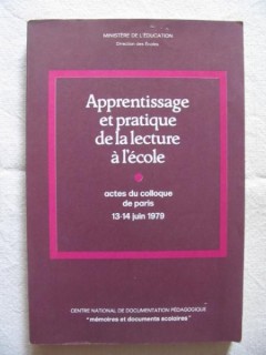 Apprentissage et pratique de la lecture à l'école