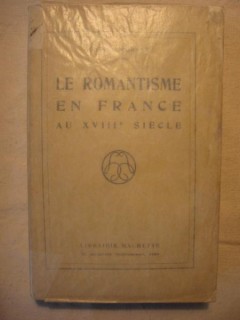 Le romantisme en France au XVIIIe siècle