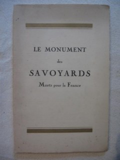 Le monument des savoyards morts pour la France