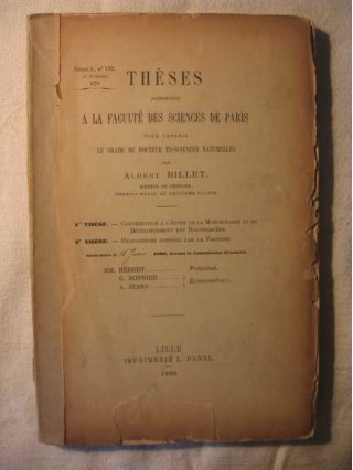 Thèses présentées à la faculté des sciences de Paris, contribution à l'étude de la morphologie et du développement des bactéria