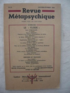 Revue métapsychique