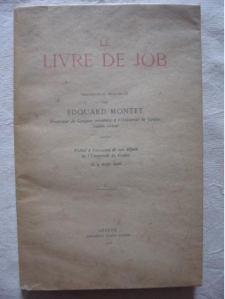 Le livre de Job