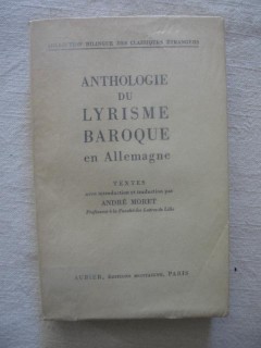 Anthologie du lyrisme baroque en Allemagne