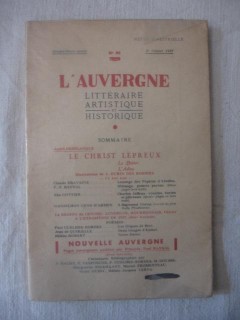 L'Auvergne littéraire artistique et historique, n°88