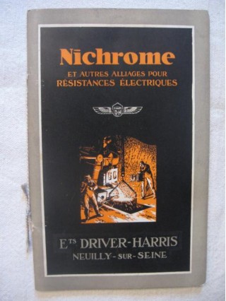Nichrome et autre alliages pour résistances électriques