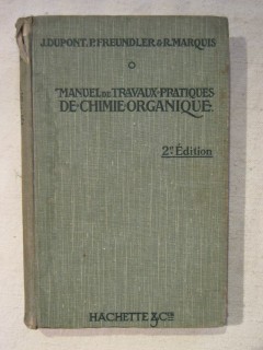 Manuel de travaux pratiques de chimie organiques