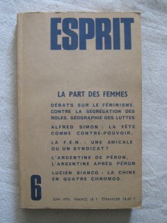 Esprit, la part des femmes