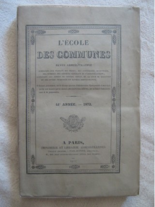 L'école des communes, revue administrative