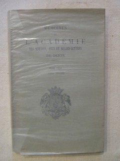 Mémoires de l'académie des sciences, arts et belles lettres de Dijon, Tome CXXI