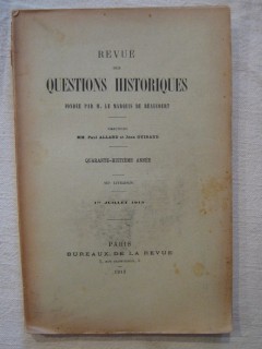 Revue des questions historiques