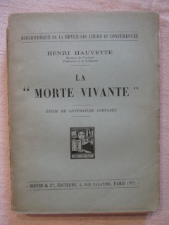 La mort vivante, étude de littérature comparée