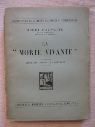 La mort vivante, étude de littérature comparée