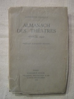 Almanach des théâtres, année 1922