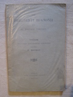 De Philiberti Bugnonii vita et eroticis versibus