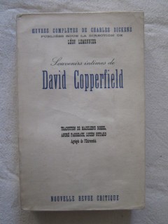 Souvenirs intimes de David Copperfield