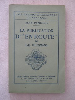 La publication d'en route de JK. Huysmans