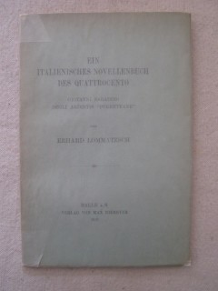 Ein italienisches novellenbuch des quattrocento, Giovanni Sabadino degli arientis porrettane