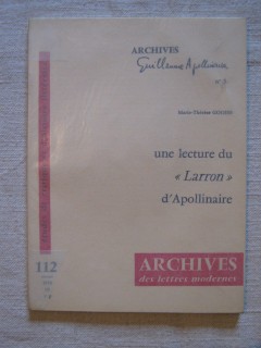 Une lecture du larron d'Apollinaire