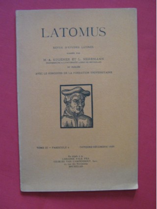 Latomus, revue d'études latines, TIII, fascicule 4