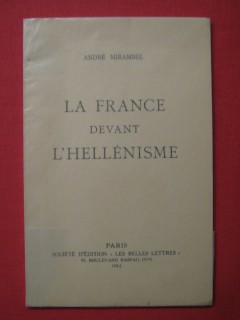 La France devant l'hellénisme