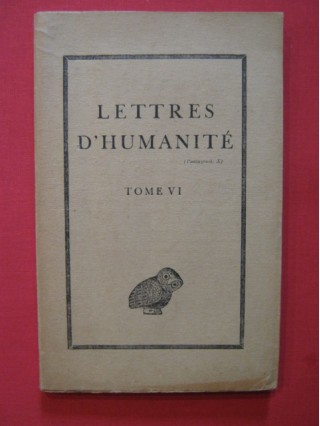 Lettres d'humanité t6