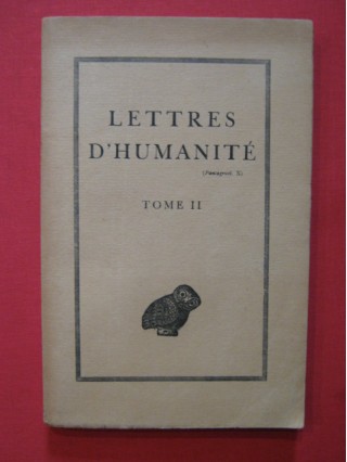 Lettres d'humanité t2