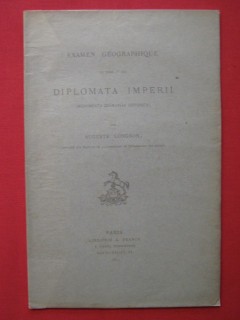 Examen géographique du tome 1er des Diplomata Imperii