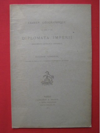 Examen géographique du tome 1er des Diplomata Imperii