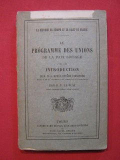 Le programme des unions de la paix sociale