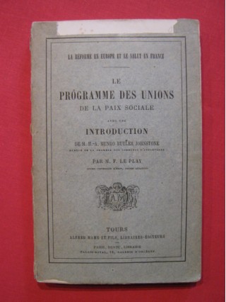 Le programme des unions de la paix sociale