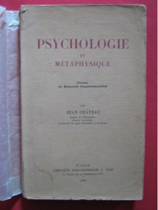 Psychologie et métaphysique