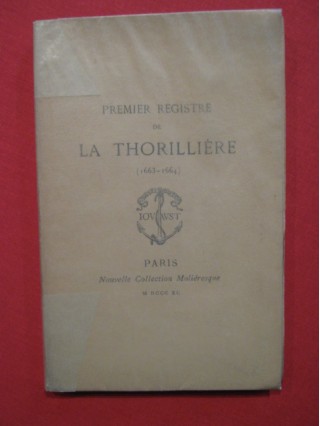 Premier registre de la Thorillière (1663-1664)