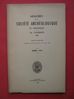 Mémoires de la société archéologique et historique de la Charente (année 1957)
