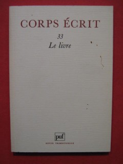 Corps écrit 33 le livre