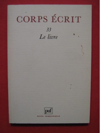 Corps écrit 33 le livre