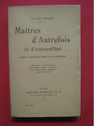 Maîtres d'autrefois et d'aujourd'hui