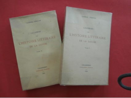 Causeries sur l'histoire littéraires de la Savoie