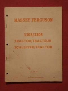 Catalogue de pièces Massey Fergusson tracteur 3303/3305