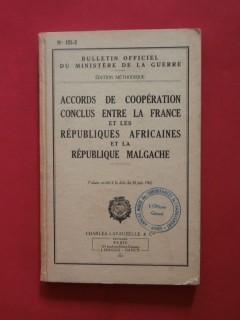 Accords de coopération conclus entre la France et les républiques africaines et la république malgache