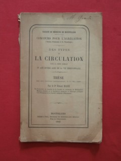 Des types de la circulation dans la série animale et aux dievrs ages de la vie embryonnaire