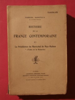 Histoire de la France contemporaine, T2