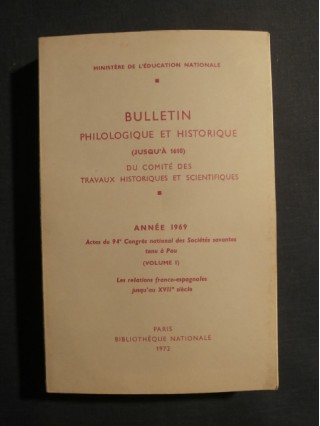 Bulletin philologique et historique (jusqu'à 1610) du comité des travaux historiques et scientifiques