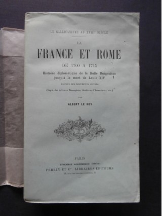 La france et Rome de 1700 à 1715