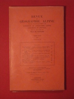 Revue de géographie alpne, tome XXXV, fascicule II