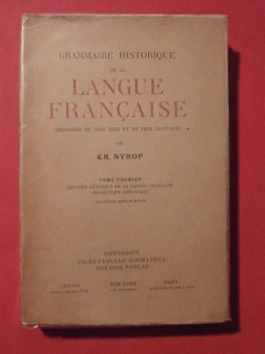 Grammaire historique de la langue française, T1