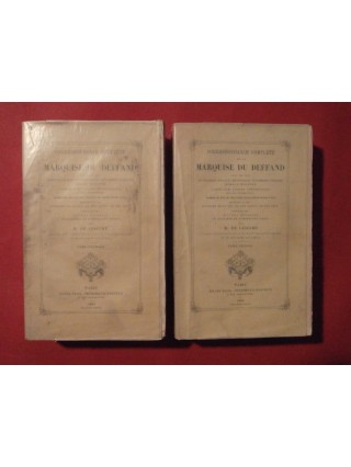 Correspondance complète de la marquise de Deffand, 2 tomes