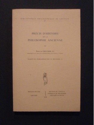 Précis d'histoire de la philosophie ancienne