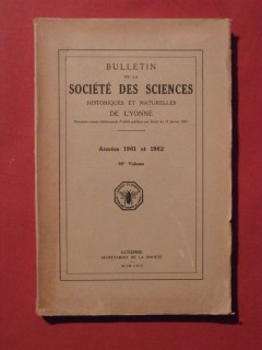 Bulletin de la société des sciences historiques et naturelles de l'Yonne, 99e volume