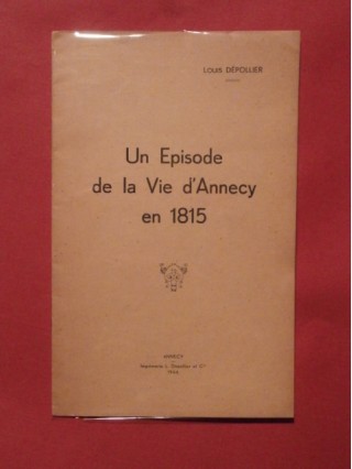 Un épisode de la vie d'Annecy en 1815